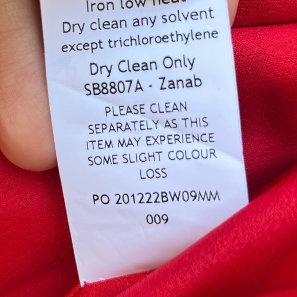 New House of CB ZANAB THIGH SLIT MAXI DRESS size small red rose - Picture 6 of 10